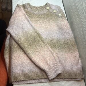 Lauren Conrad Multicolor sweater (pink gray beige)